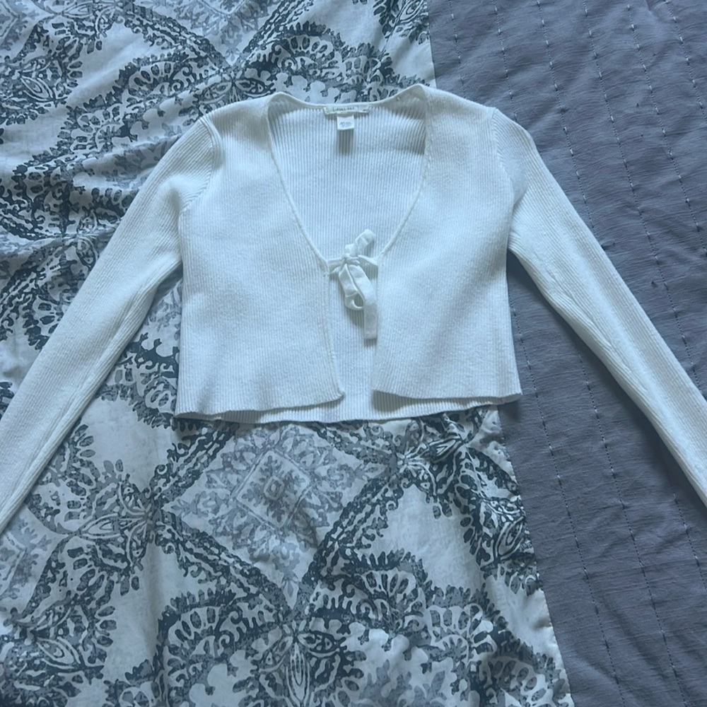 Front Tie Sweater